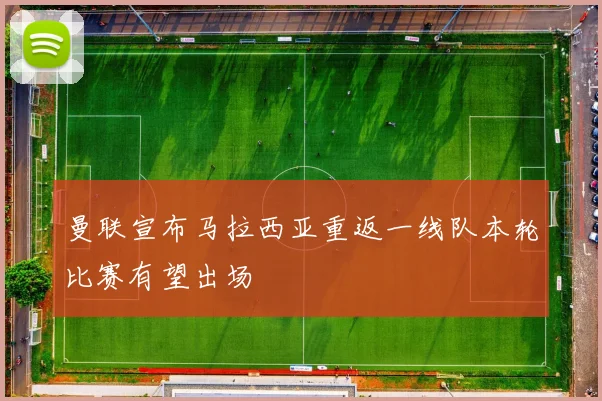 曼联宣布马拉西亚重返一线队本轮比赛有望出场